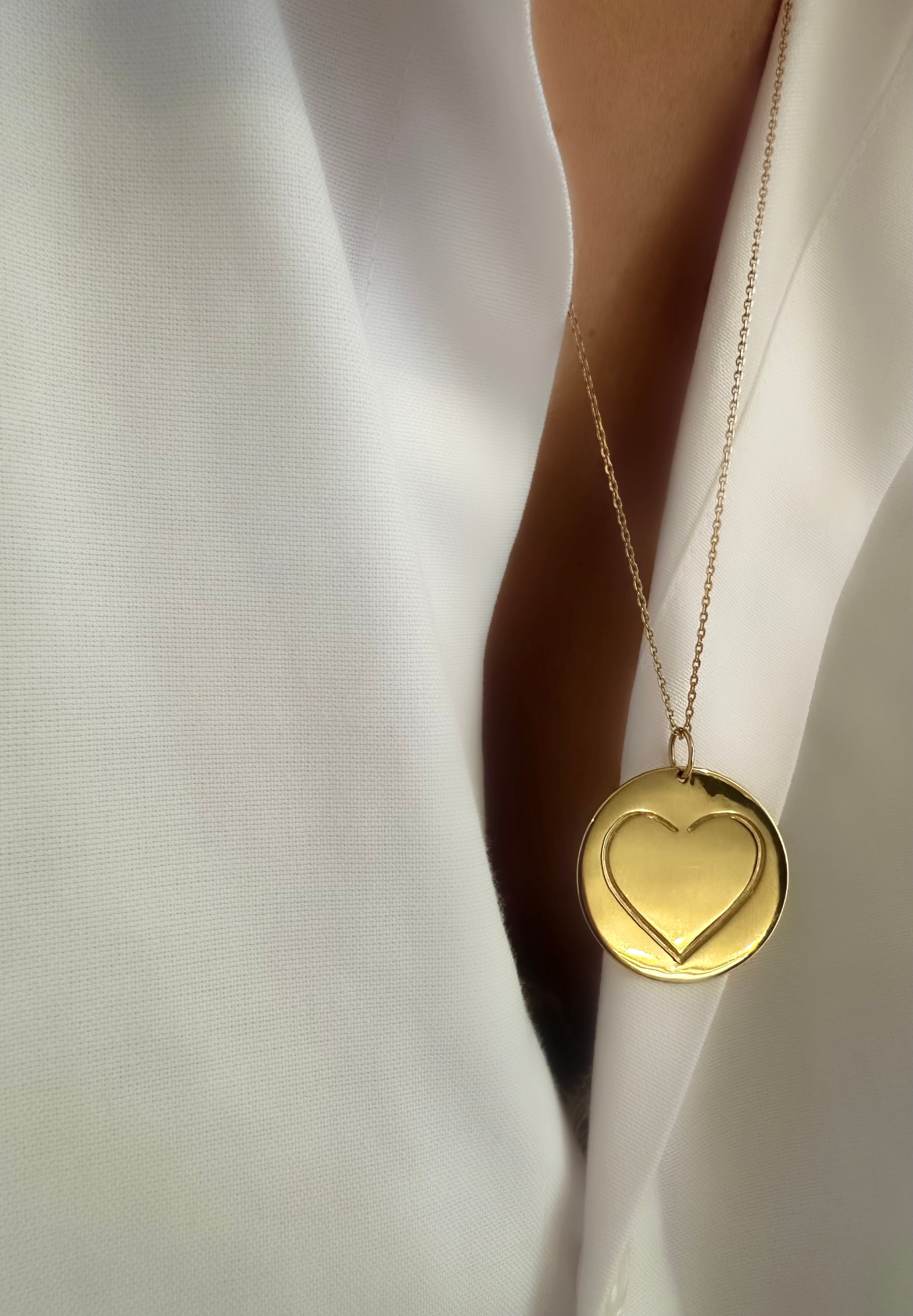 Heart Medal Necklace