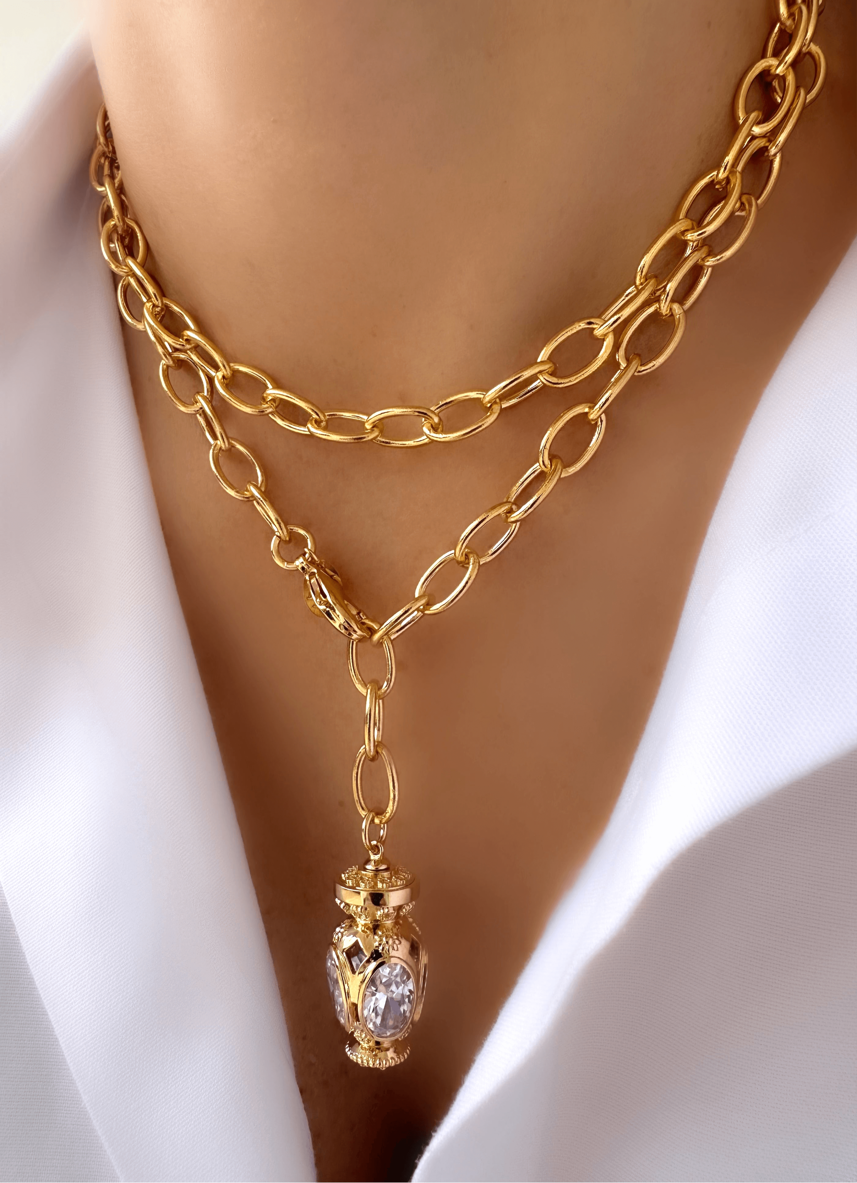 Double Long Botafumeiro Necklace