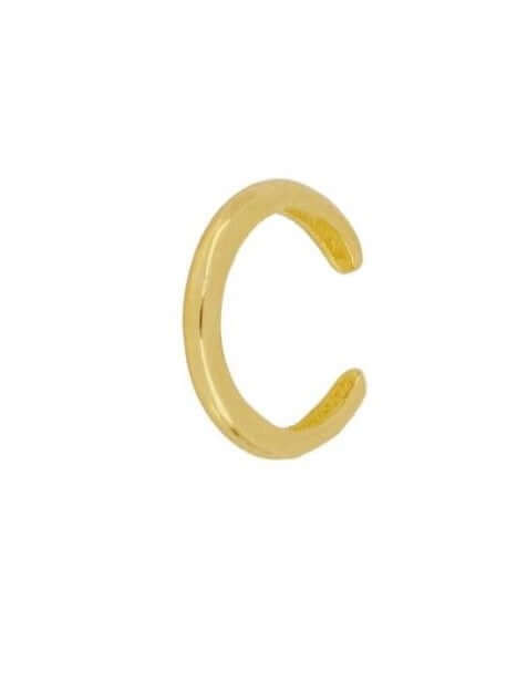 Le Marshand®  -  Joyería en plata 925, chapado en Oro 24K - Cuff Liso Simply Básico (Oro) - Diseños propios - Brazaletes, pulseras, collares y pendientes - Joyería online - Mallorca